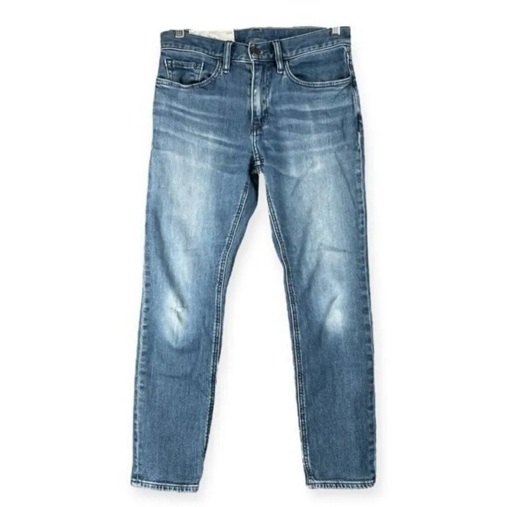 Banana Republic Straight Fit Jeans Men’s 28x28 Blue Stretch Denim Distressed